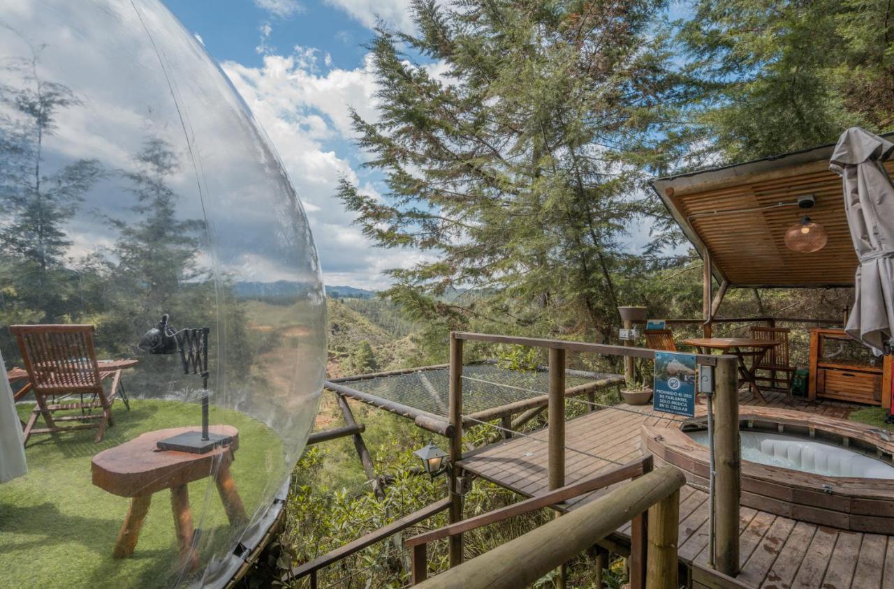 Bubblesky Glamping 40 Min From Medellin Otel El Retiro  Dış mekan fotoğraf