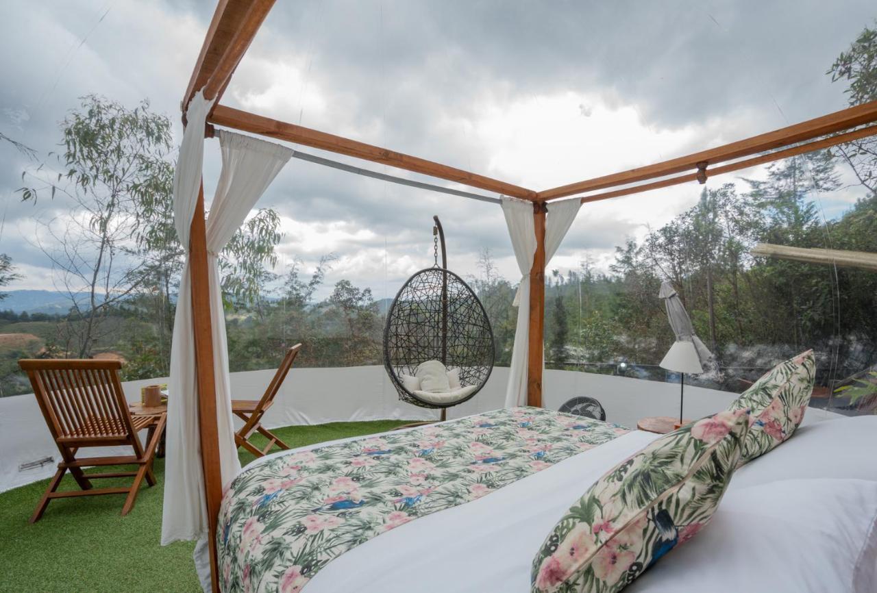 Bubblesky Glamping 40 Min From Medellin Otel El Retiro  Dış mekan fotoğraf