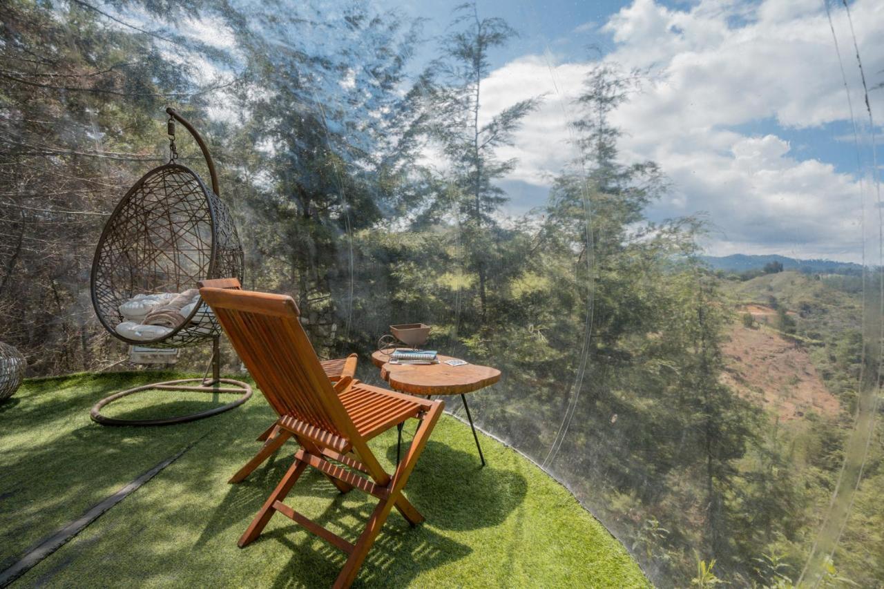 Bubblesky Glamping 40 Min From Medellin Otel El Retiro  Dış mekan fotoğraf