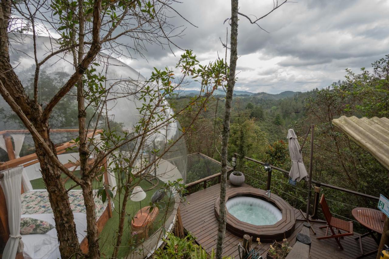Bubblesky Glamping 40 Min From Medellin Otel El Retiro  Dış mekan fotoğraf