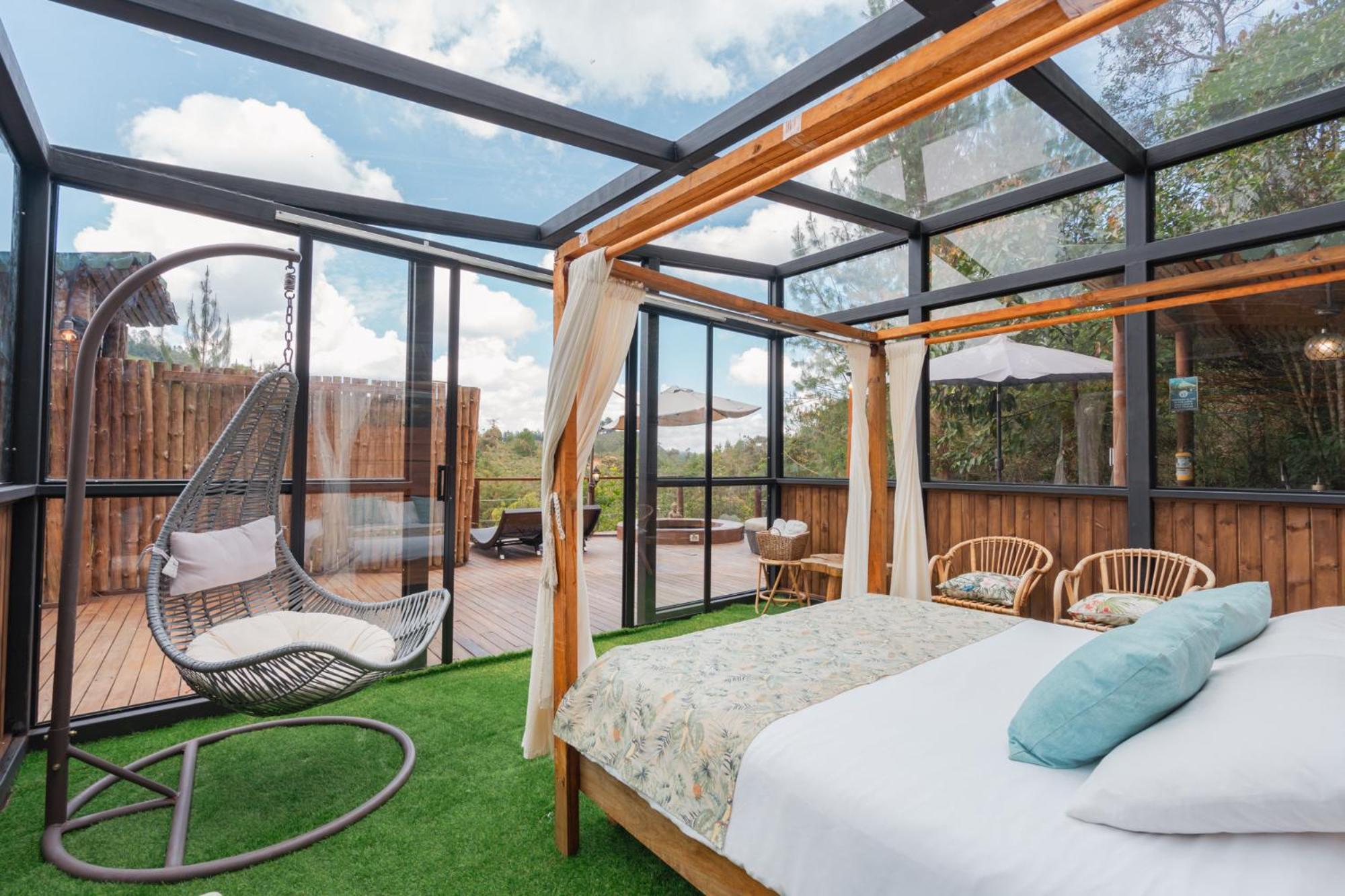 Bubblesky Glamping 40 Min From Medellin Otel El Retiro  Dış mekan fotoğraf